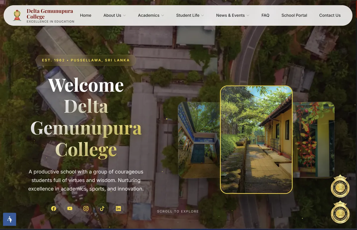 Delta Gemunupura College Website