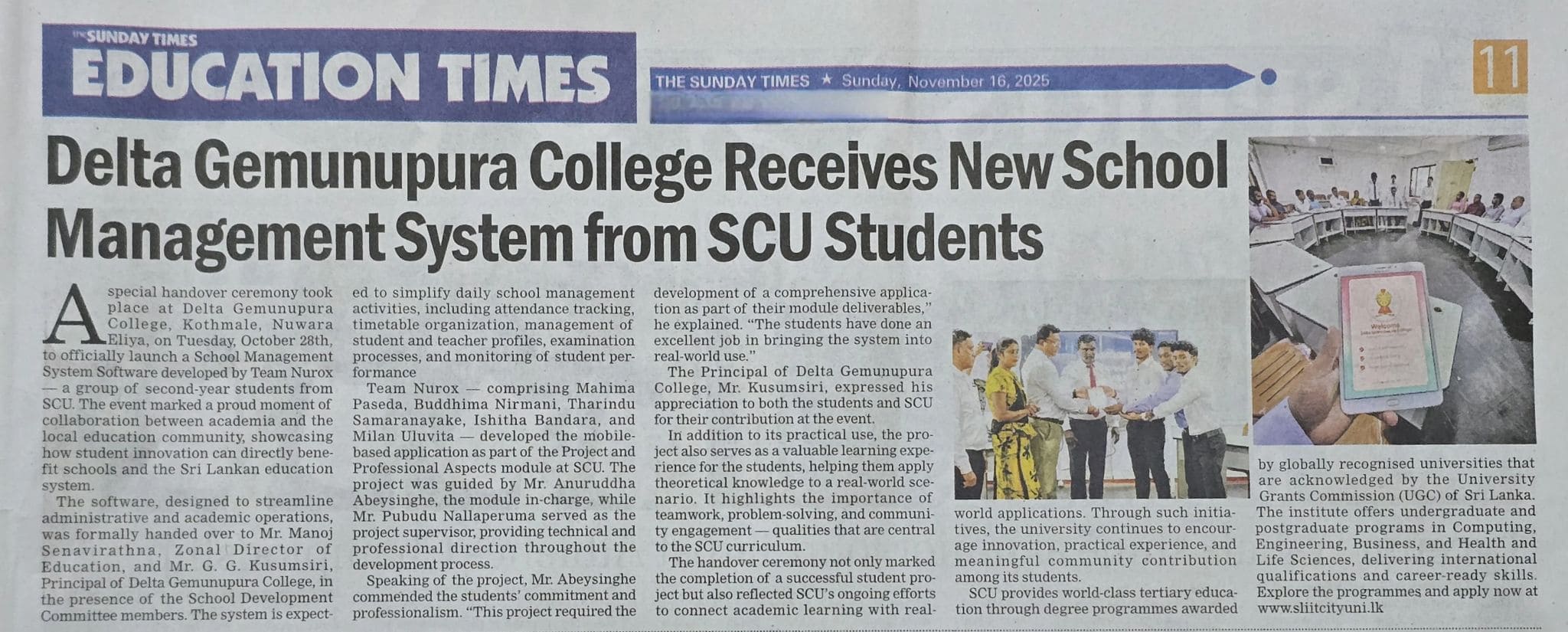 Newspaper publication